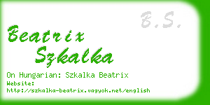 beatrix szkalka business card